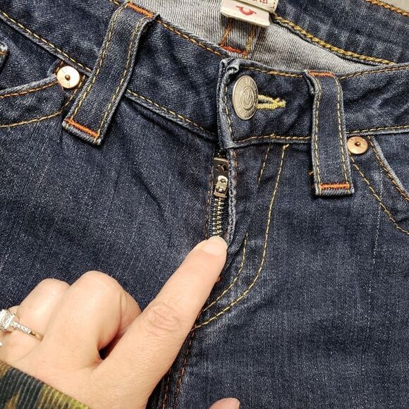 True Religion jeans with thick stitch embroidered pockets skinny size 29 - Picture 8 of 16